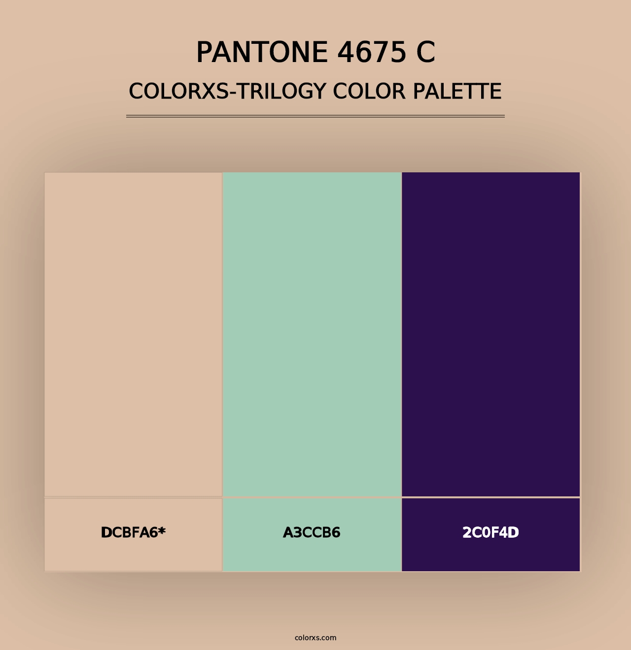 PANTONE 4675 C - Colorxs Trilogy Palette