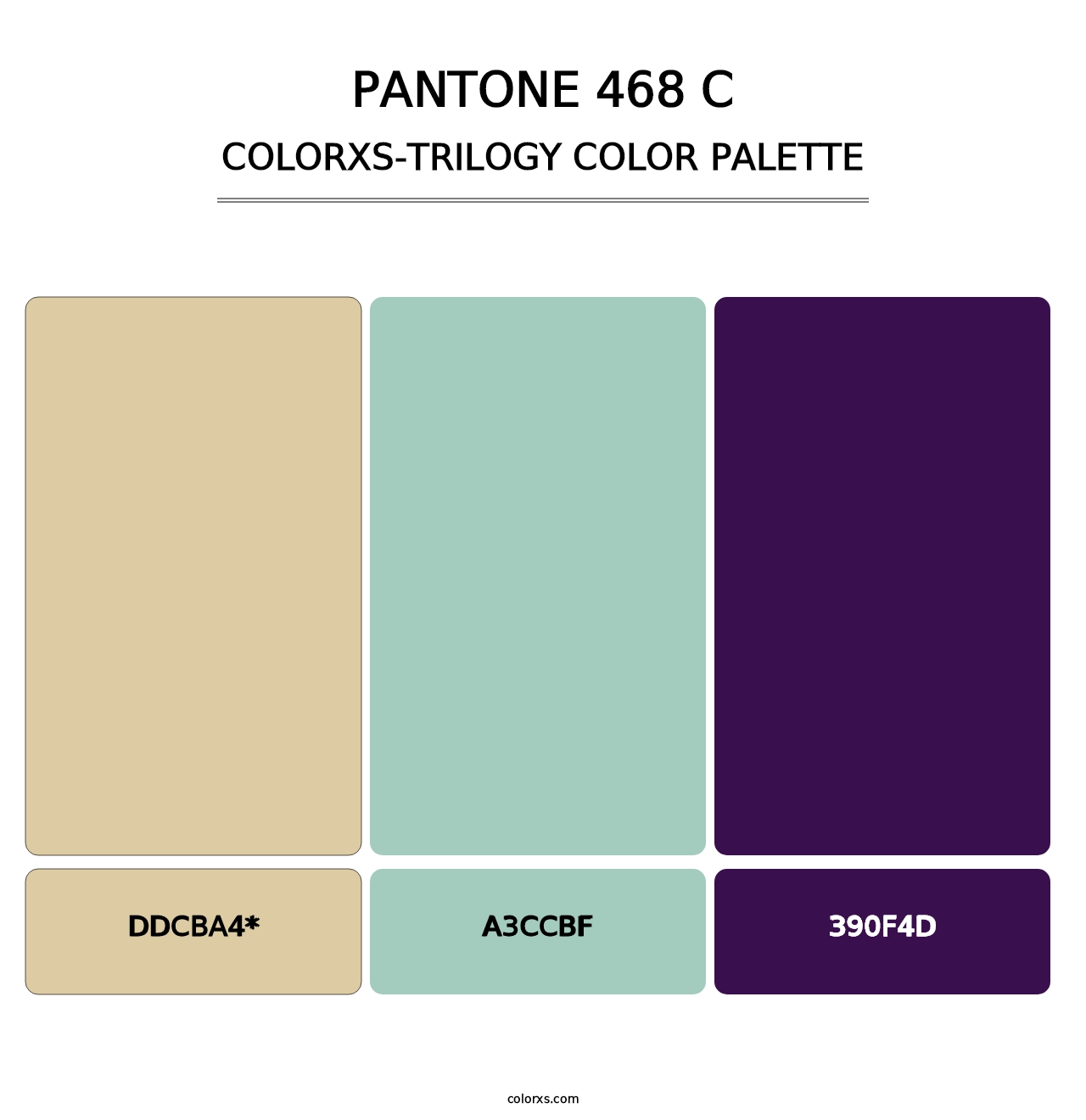 PANTONE 468 C - Colorxs Trilogy Palette