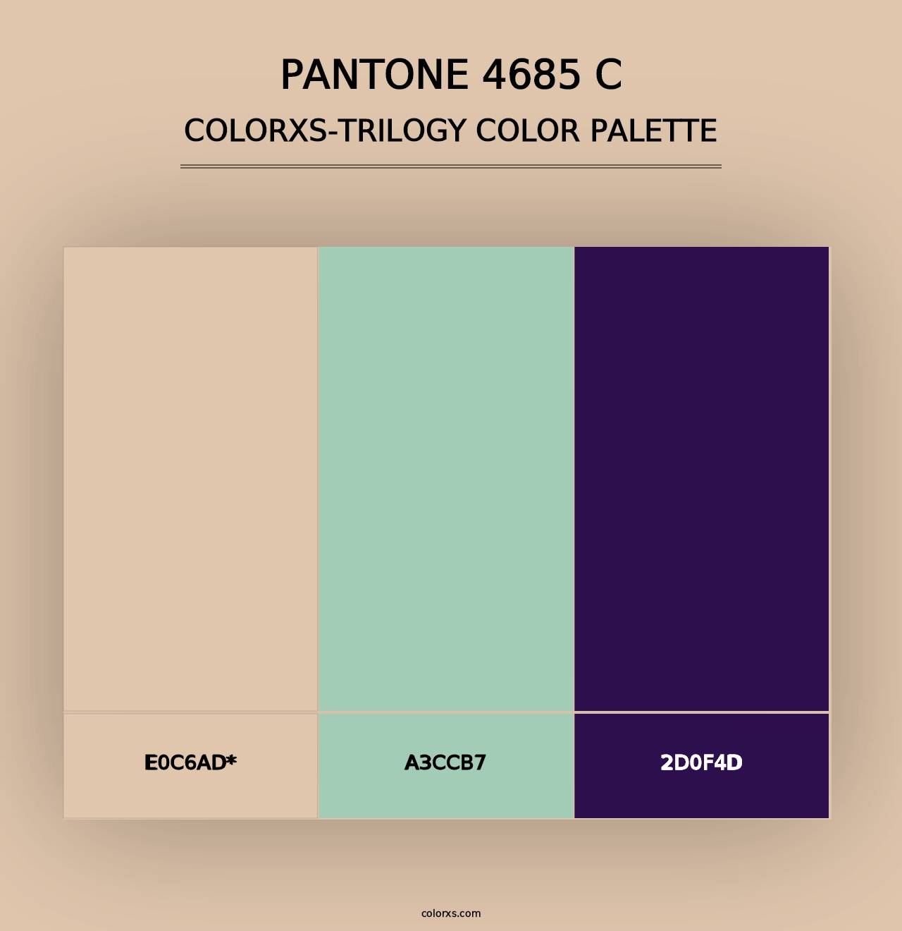 PANTONE 4685 C - Colorxs Trilogy Palette