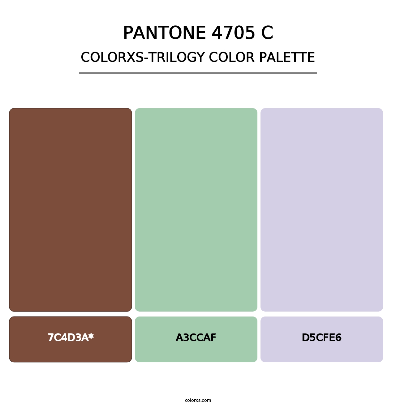 PANTONE 4705 C - Colorxs Trilogy Palette