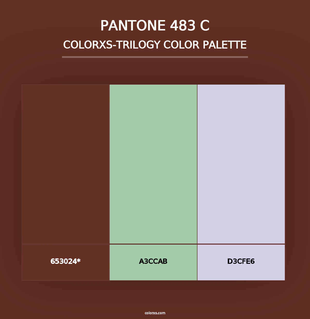 PANTONE 483 C - Colorxs Trilogy Palette