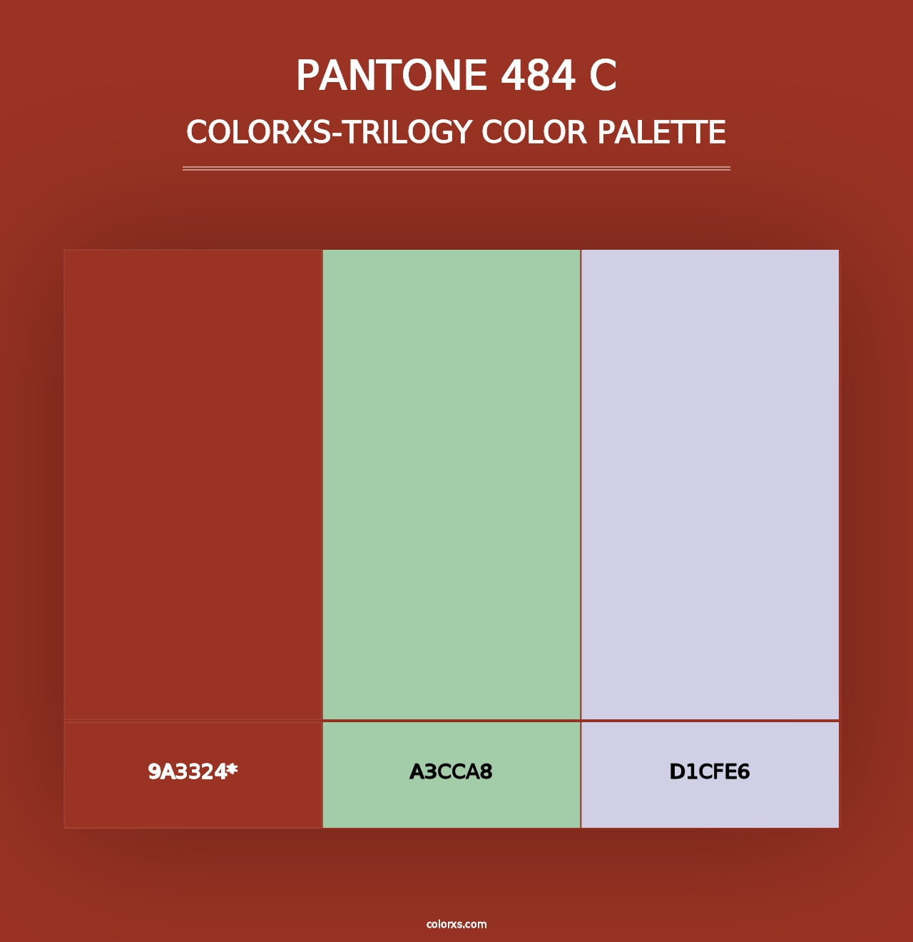 PANTONE 484 C - Colorxs Trilogy Palette