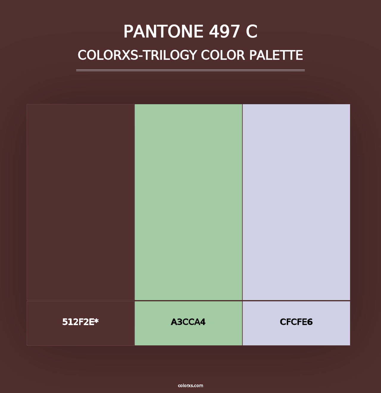 PANTONE 497 C - Colorxs Trilogy Palette