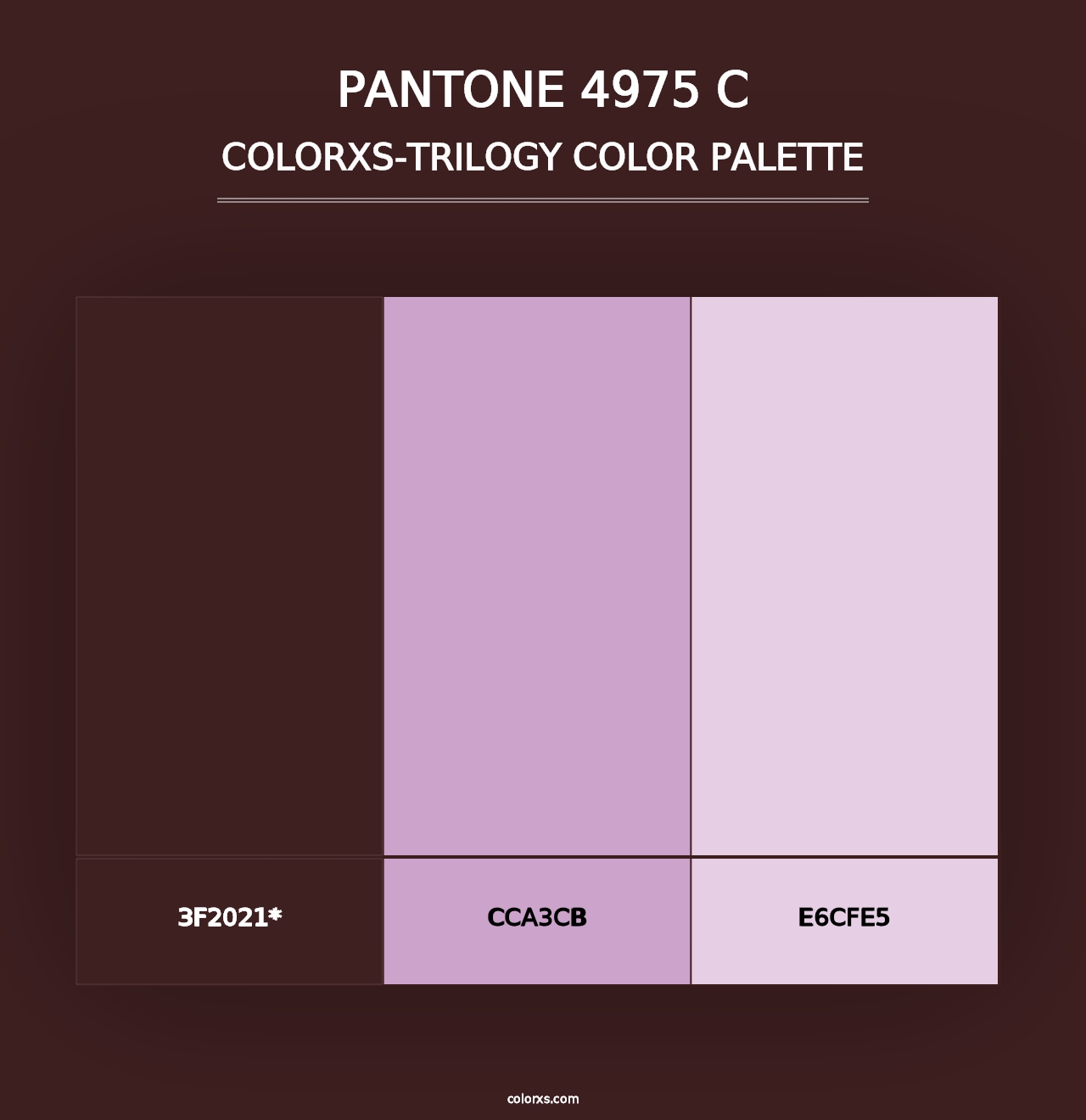 PANTONE 4975 C - Colorxs Trilogy Palette