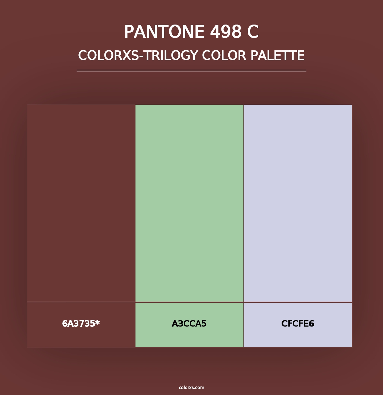 PANTONE 498 C - Colorxs Trilogy Palette