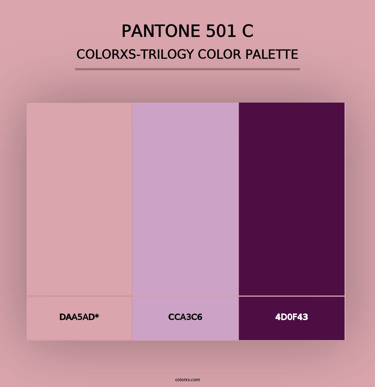 PANTONE 501 C - Colorxs Trilogy Palette