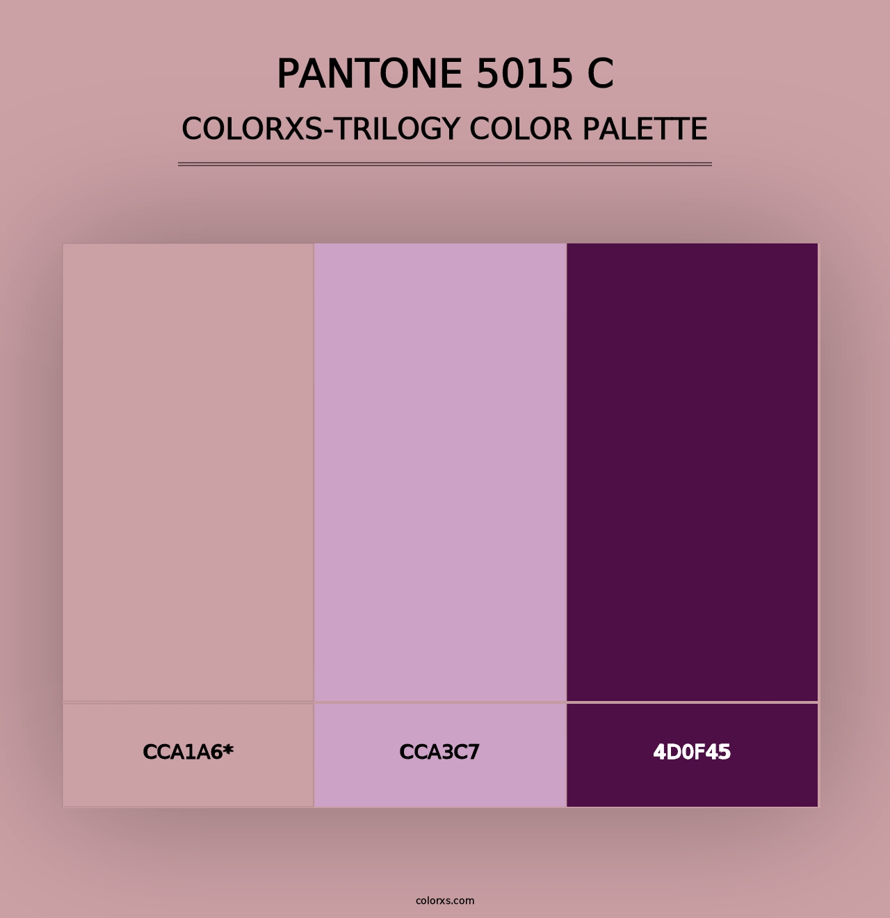 PANTONE 5015 C - Colorxs Trilogy Palette