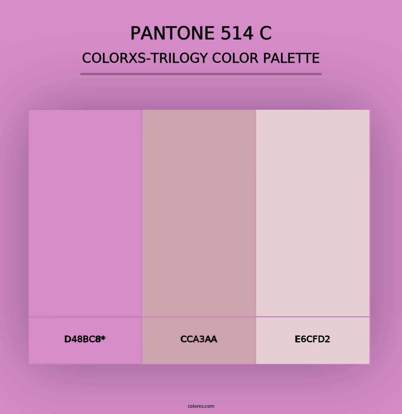 PANTONE 514 C - Colorxs Trilogy Palette