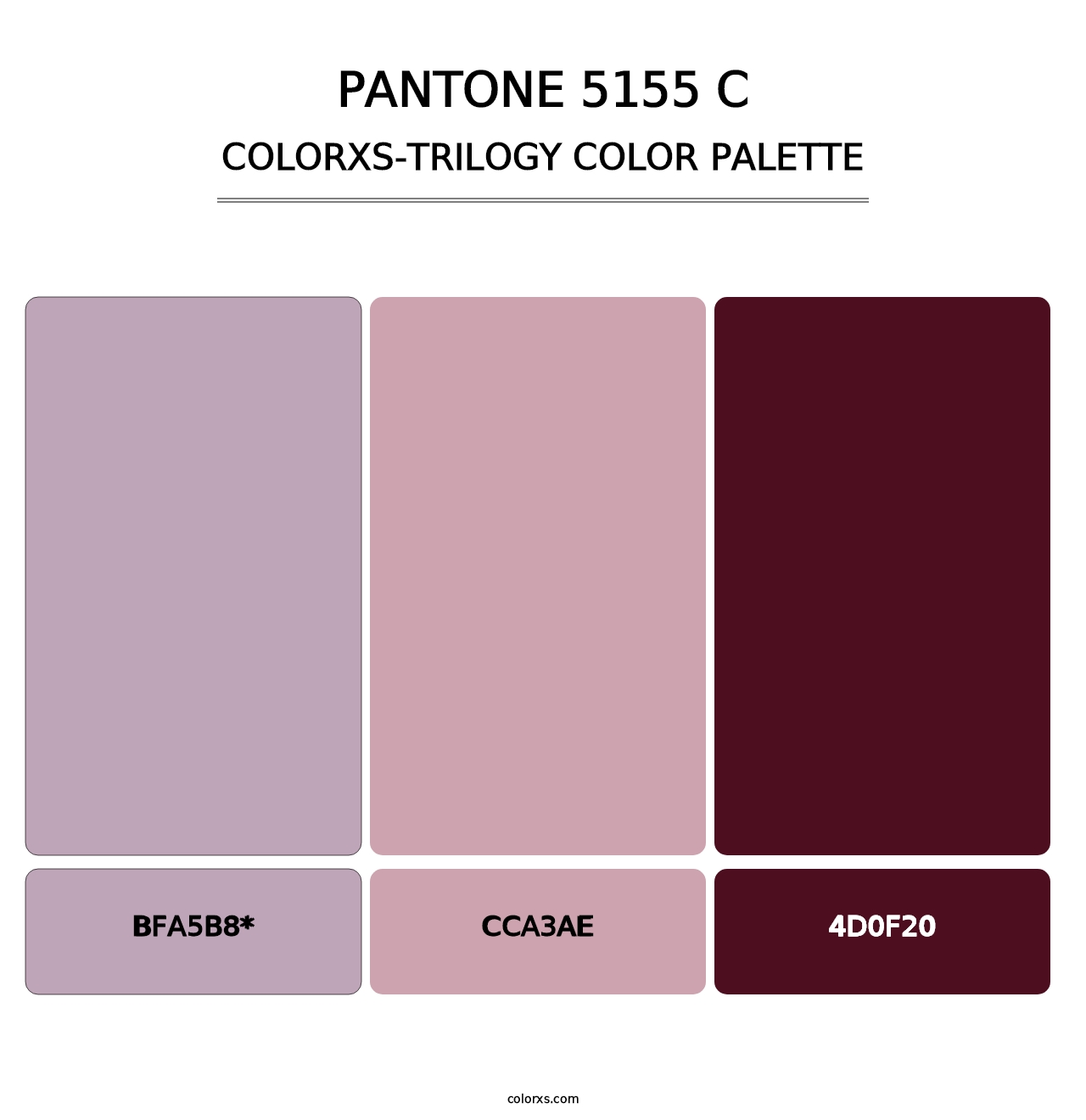 PANTONE 5155 C - Colorxs Trilogy Palette