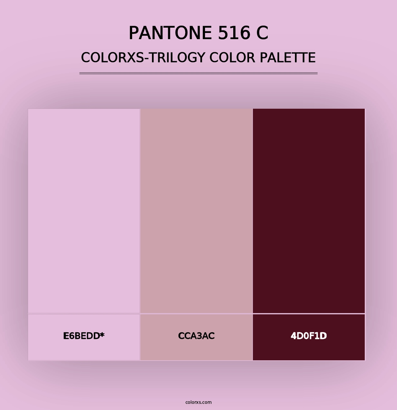 PANTONE 516 C - Colorxs Trilogy Palette