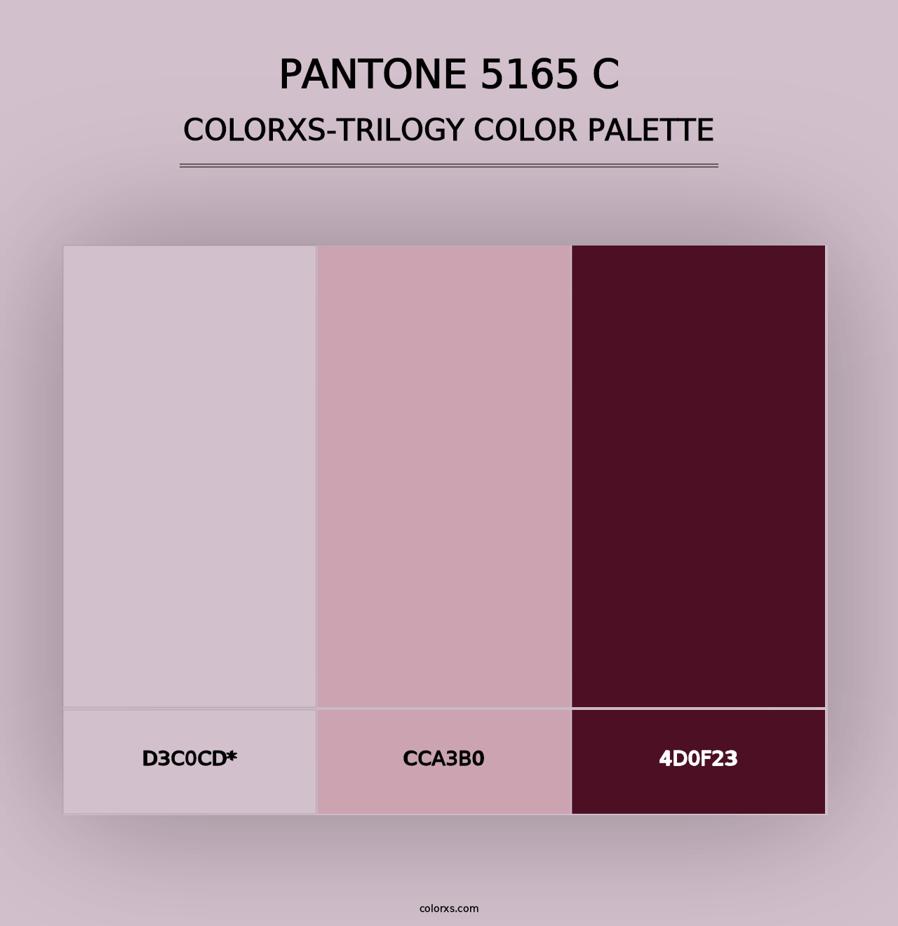 PANTONE 5165 C - Colorxs Trilogy Palette