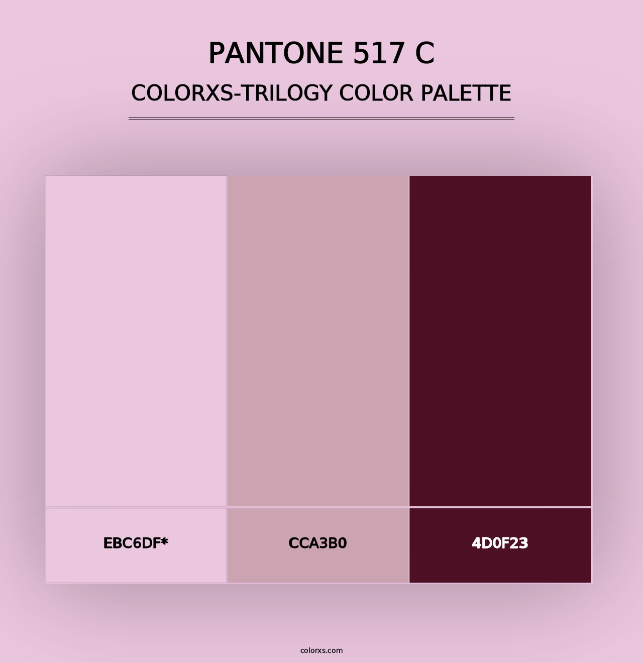 PANTONE 517 C - Colorxs Trilogy Palette