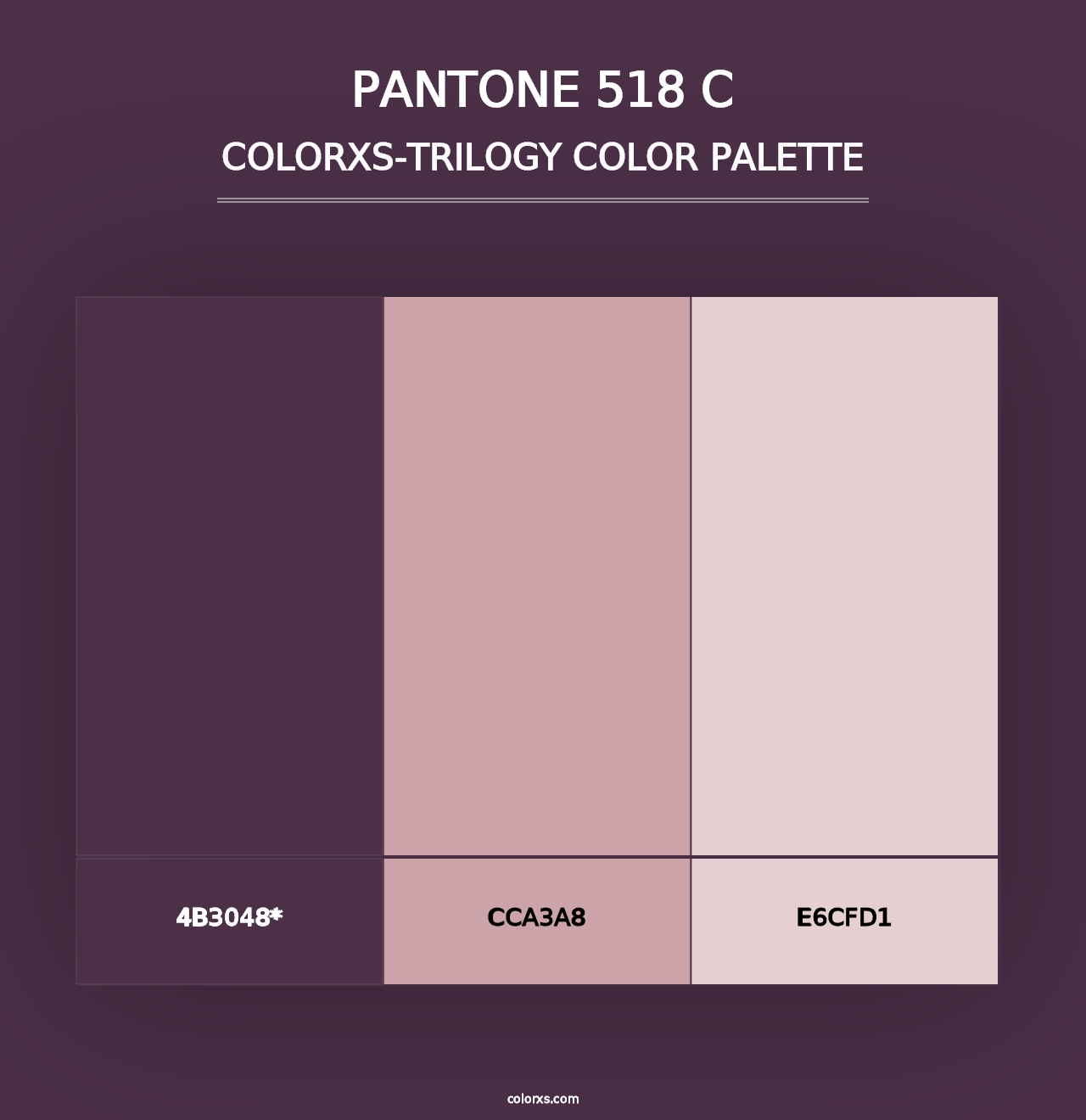 PANTONE 518 C - Colorxs Trilogy Palette