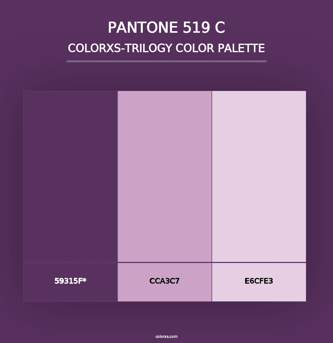 PANTONE 519 C - Colorxs Trilogy Palette