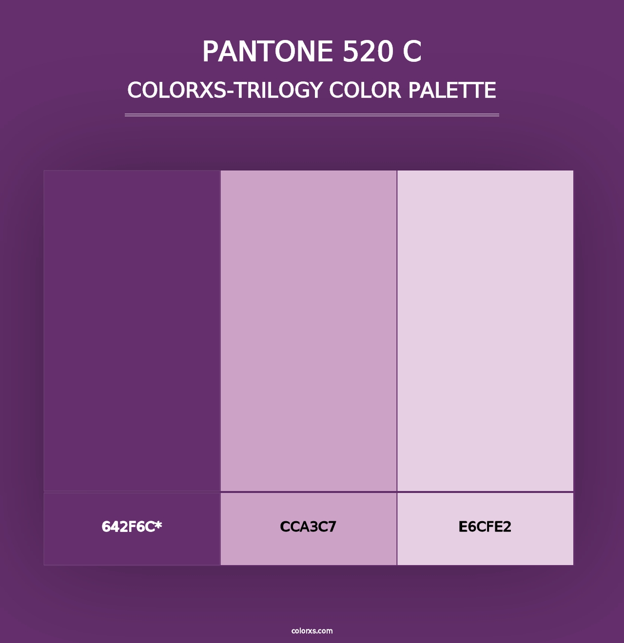 PANTONE 520 C - Colorxs Trilogy Palette