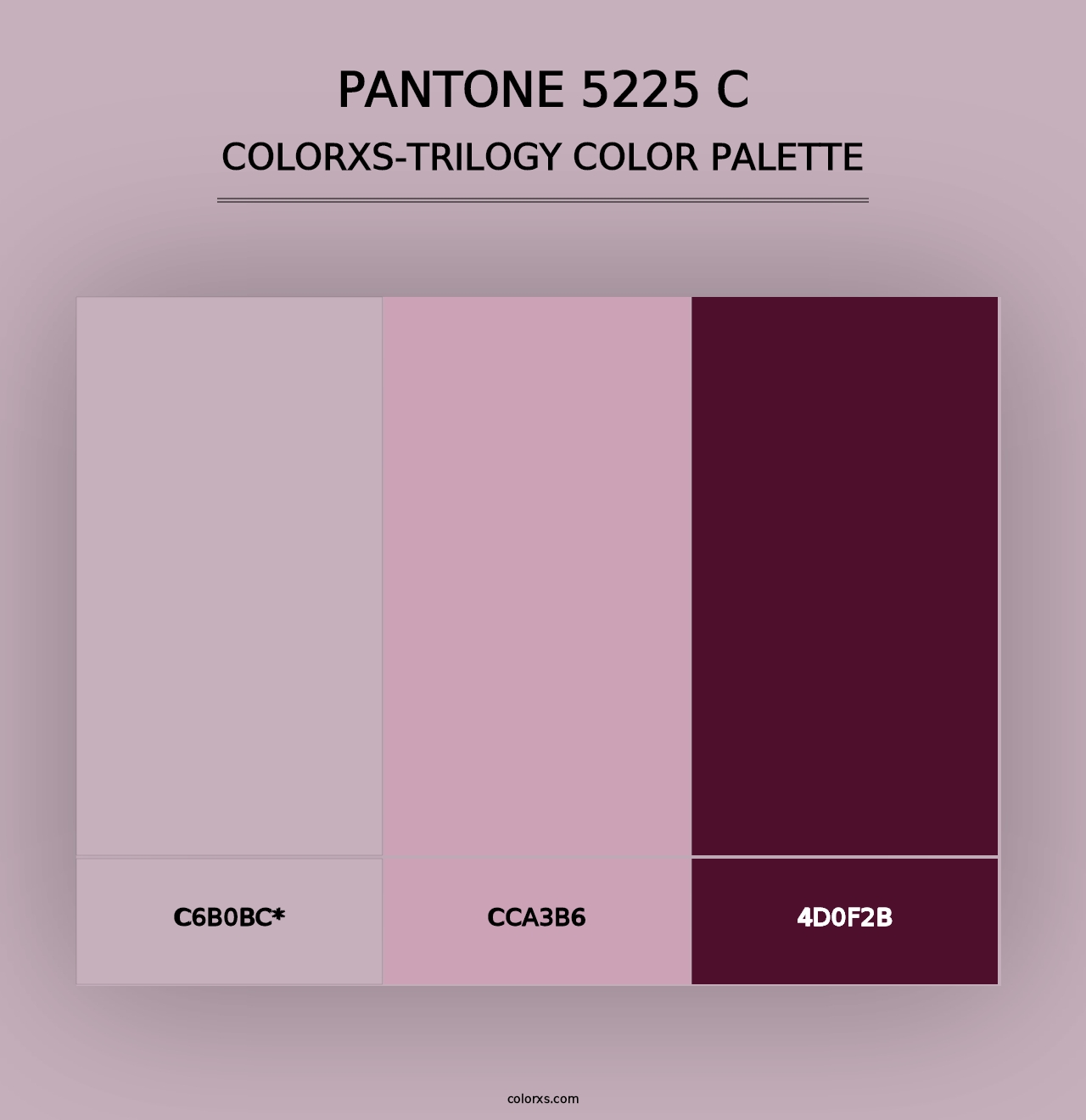 PANTONE 5225 C - Colorxs Trilogy Palette