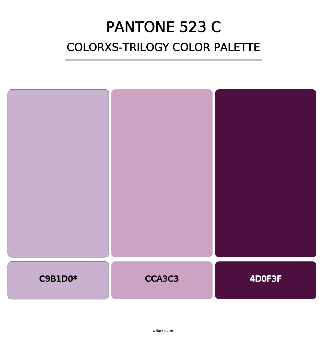 PANTONE 523 C - Colorxs Trilogy Palette