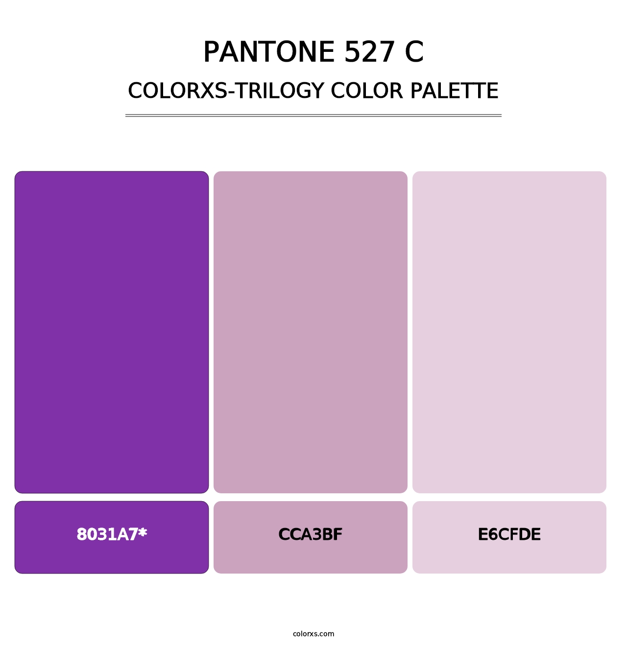 PANTONE 527 C - Colorxs Trilogy Palette