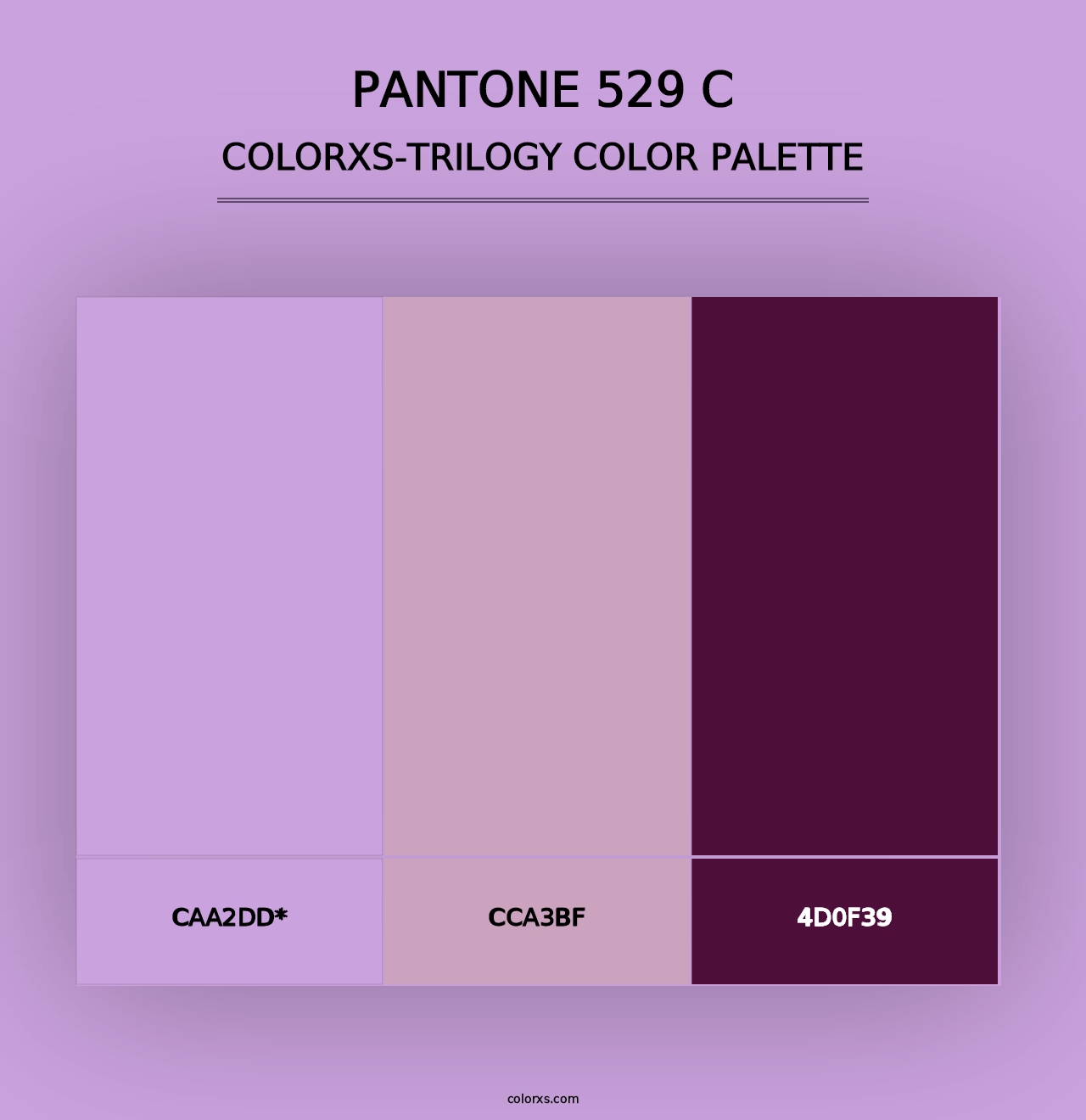 PANTONE 529 C - Colorxs Trilogy Palette