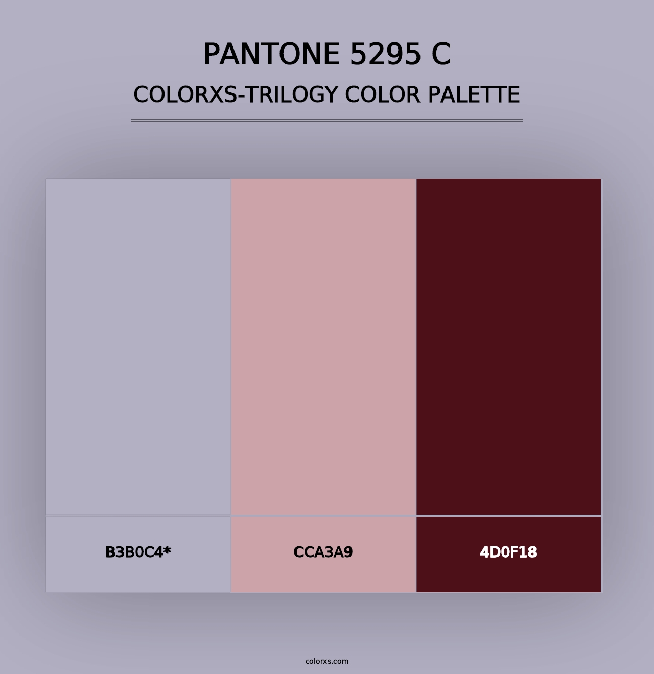 PANTONE 5295 C - Colorxs Trilogy Palette