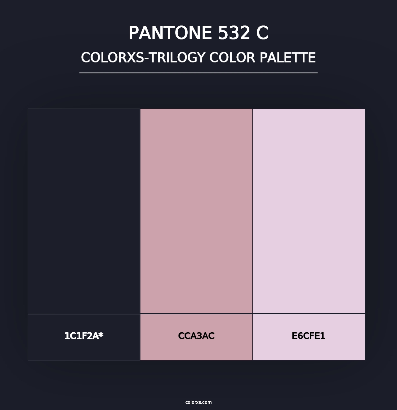 PANTONE 532 C - Colorxs Trilogy Palette