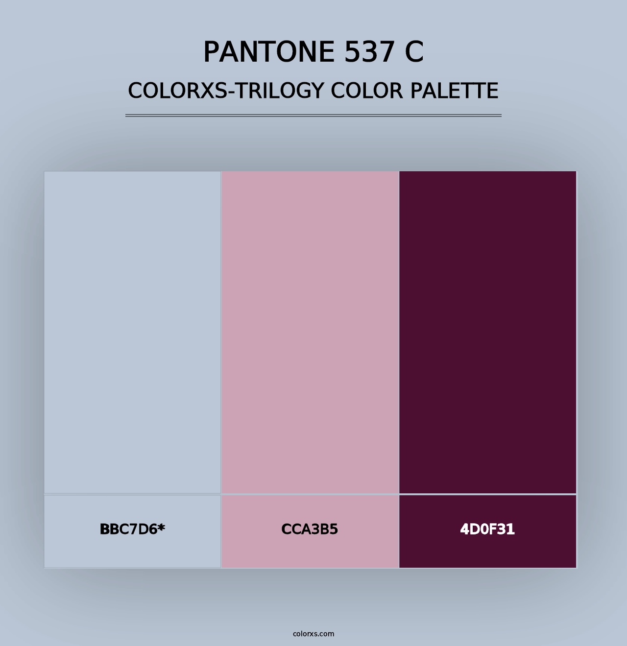 PANTONE 537 C - Colorxs Trilogy Palette