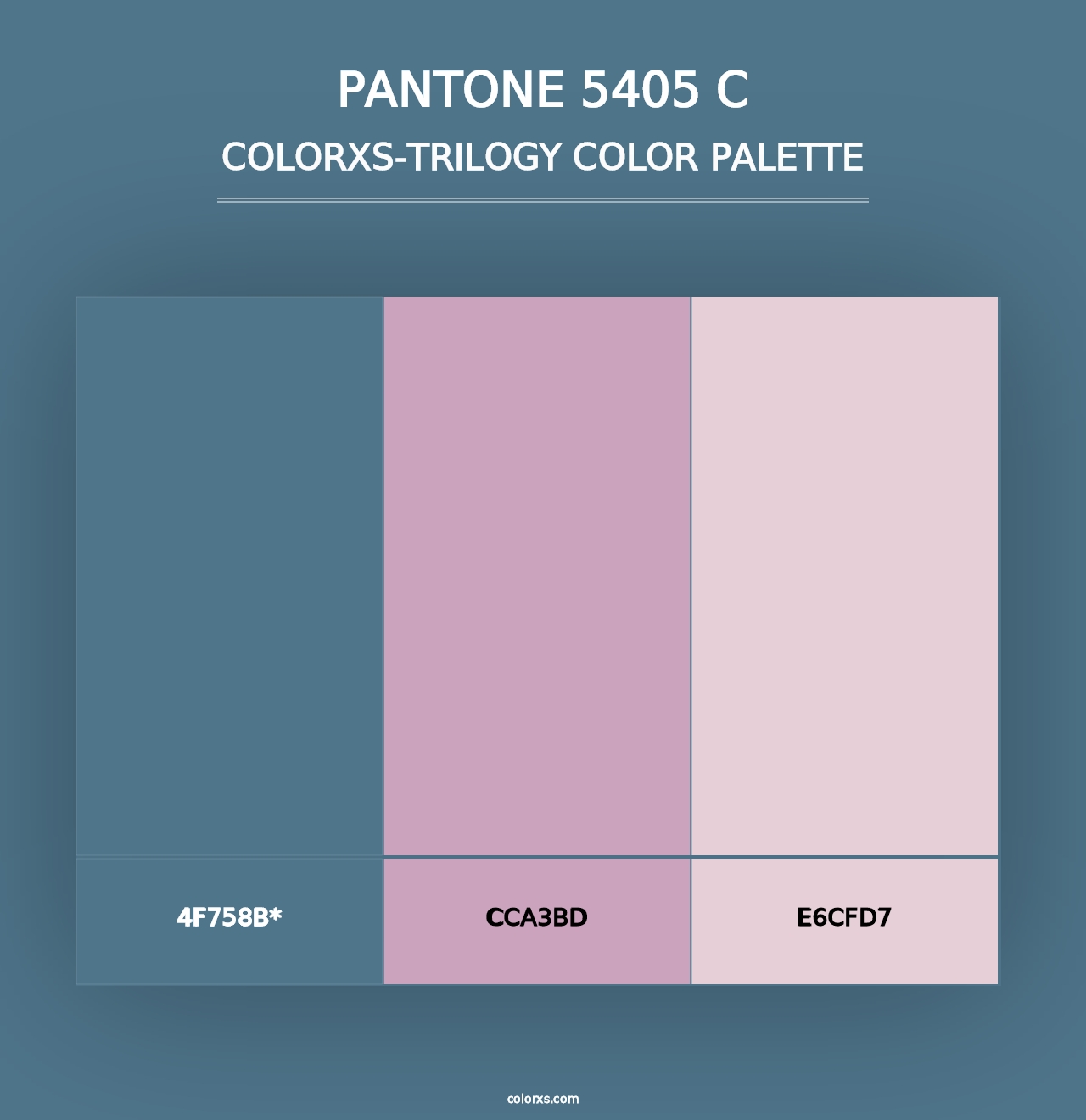 PANTONE 5405 C - Colorxs Trilogy Palette