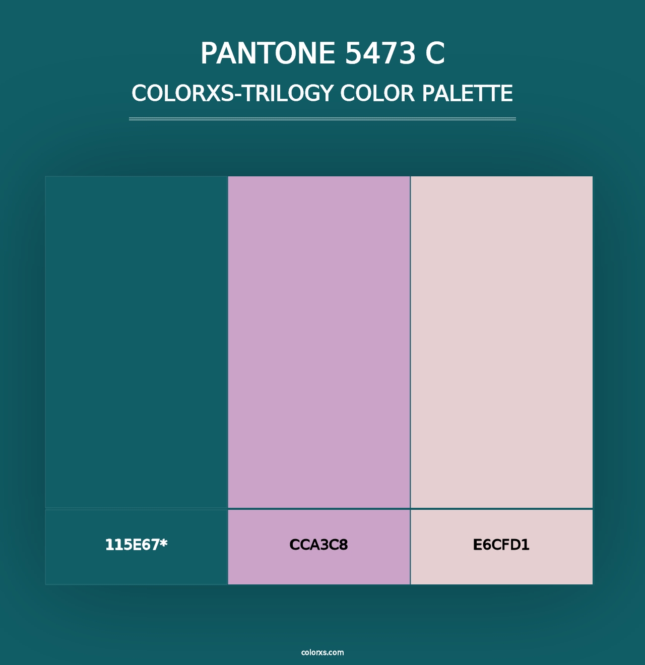 PANTONE 5473 C - Colorxs Trilogy Palette