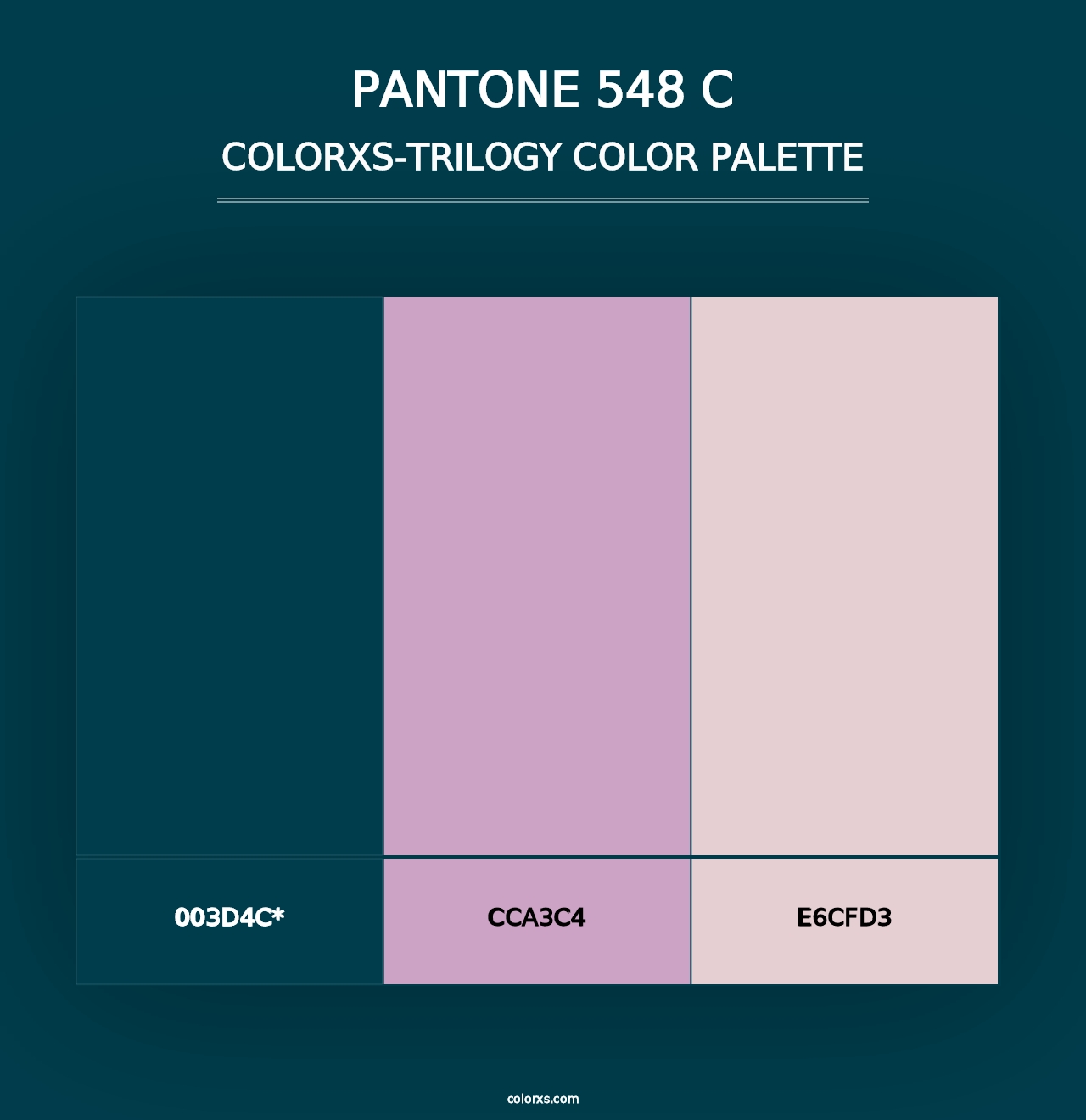 PANTONE 548 C - Colorxs Trilogy Palette