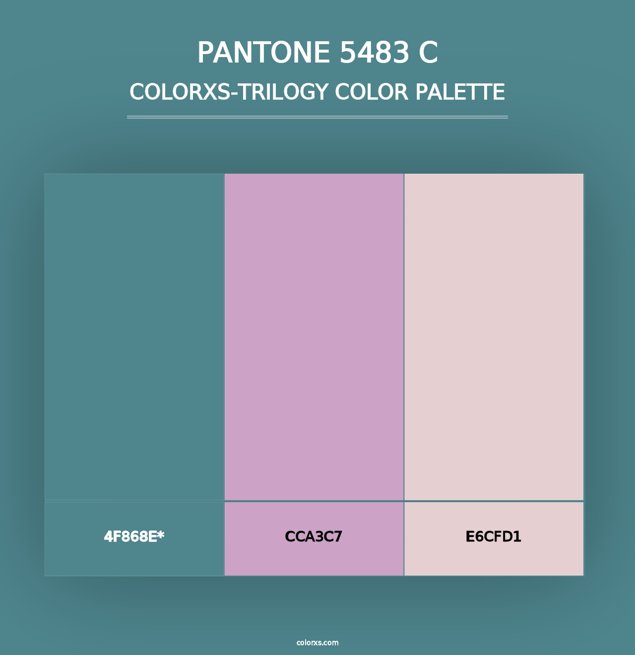 PANTONE 5483 C - Colorxs Trilogy Palette