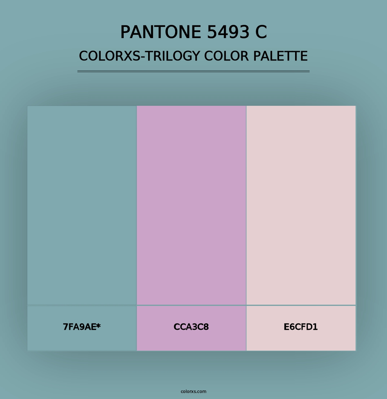 PANTONE 5493 C - Colorxs Trilogy Palette