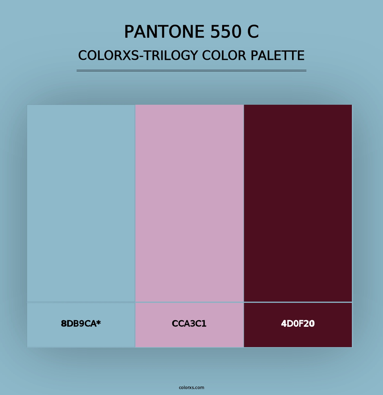 PANTONE 550 C - Colorxs Trilogy Palette