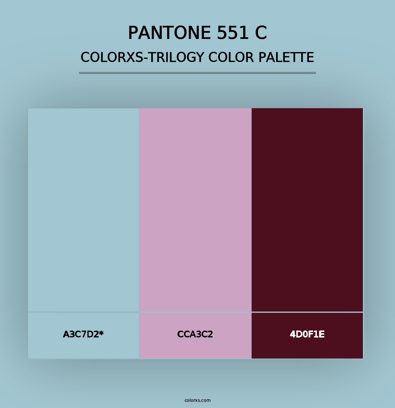 PANTONE 551 C - Colorxs Trilogy Palette