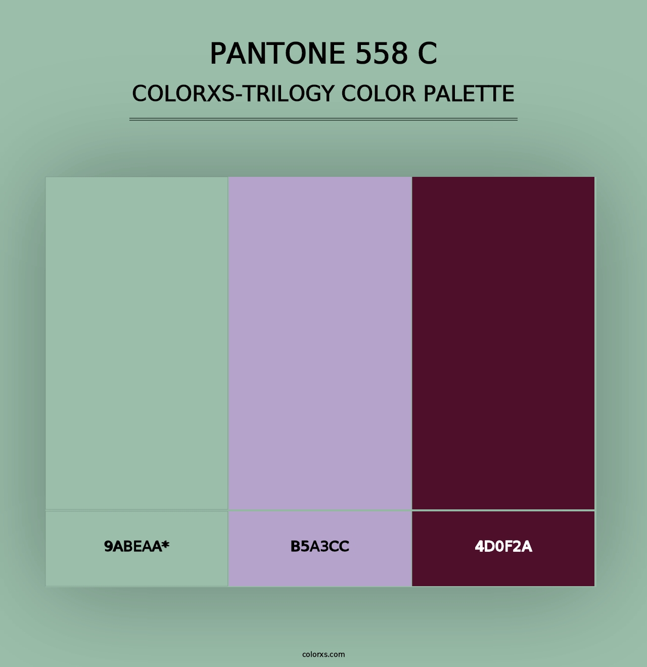 PANTONE 558 C - Colorxs Trilogy Palette