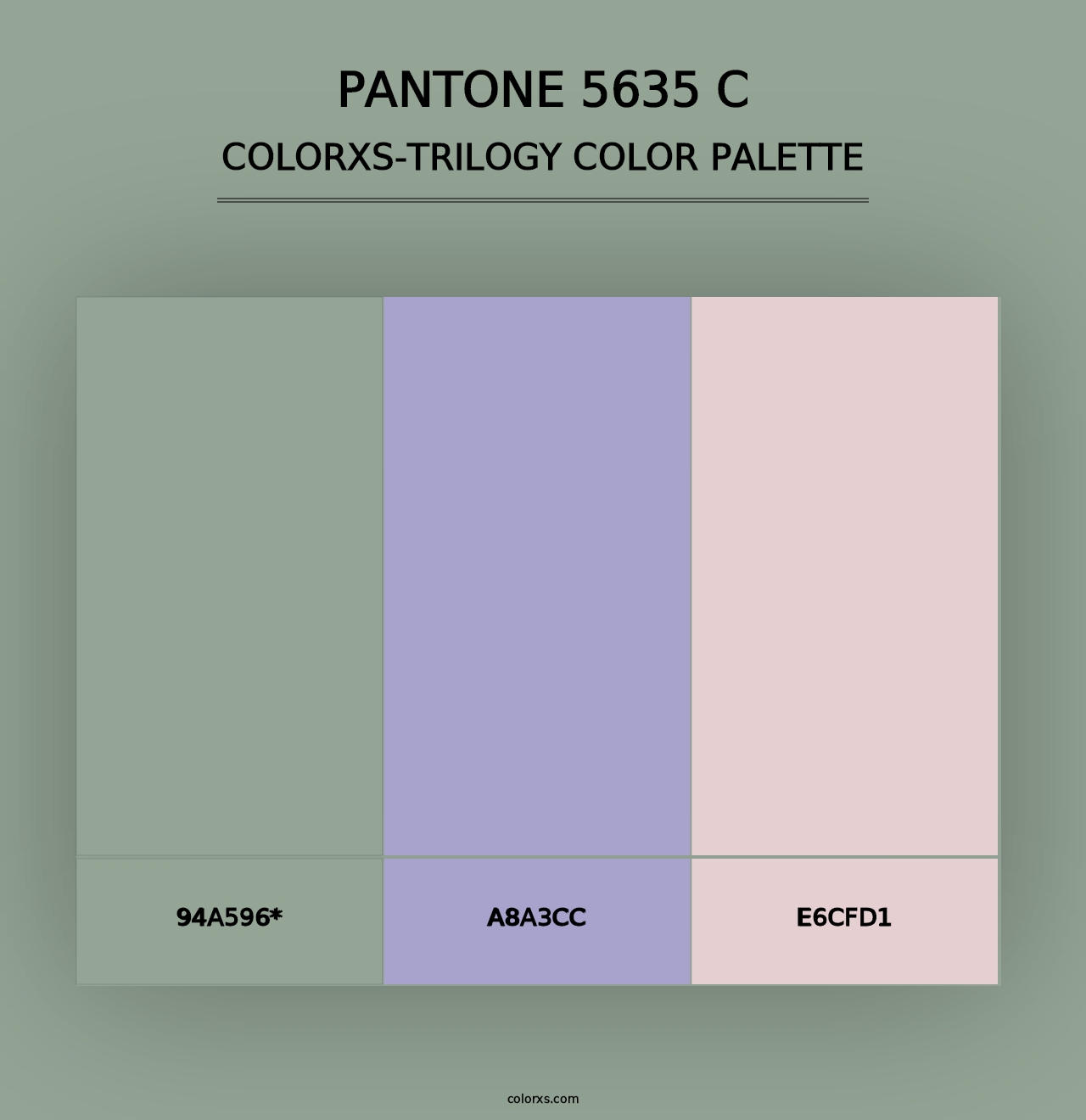 PANTONE 5635 C - Colorxs Trilogy Palette