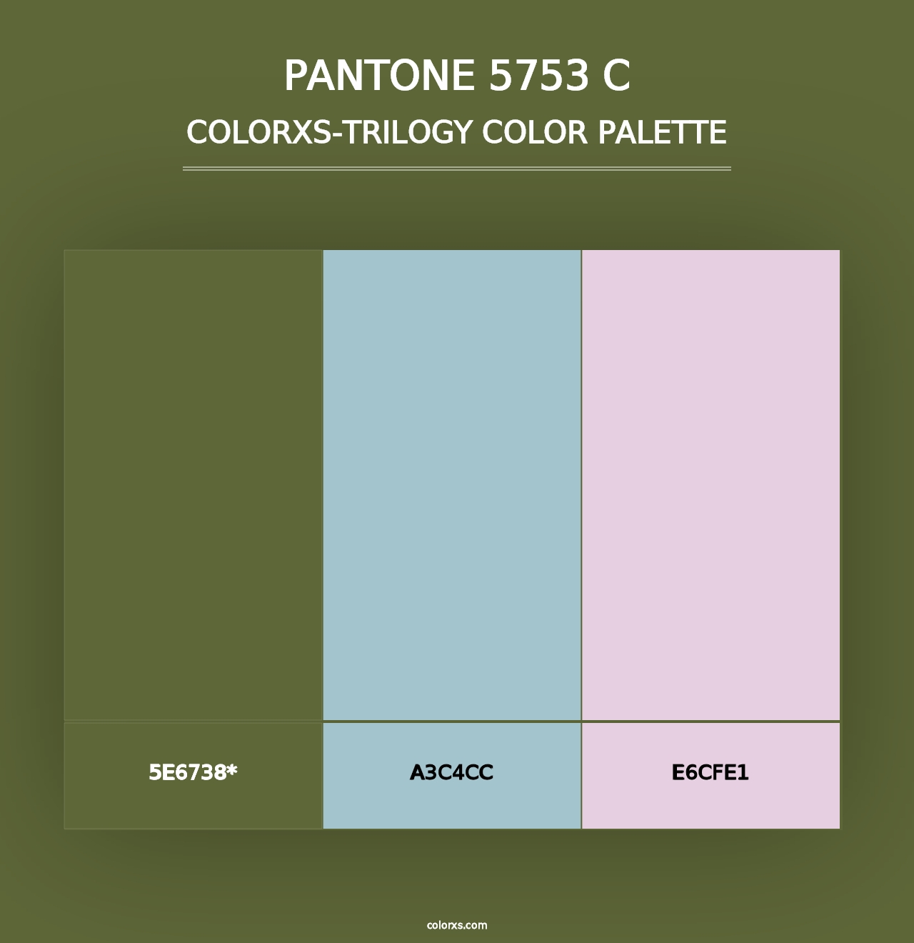 PANTONE 5753 C - Colorxs Trilogy Palette