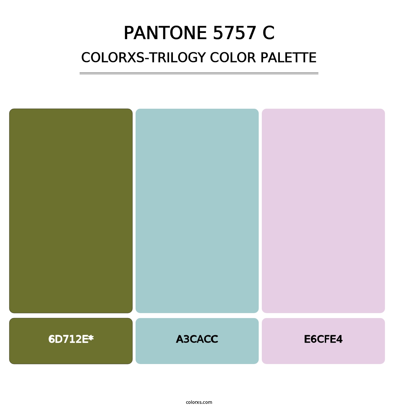 PANTONE 5757 C - Colorxs Trilogy Palette