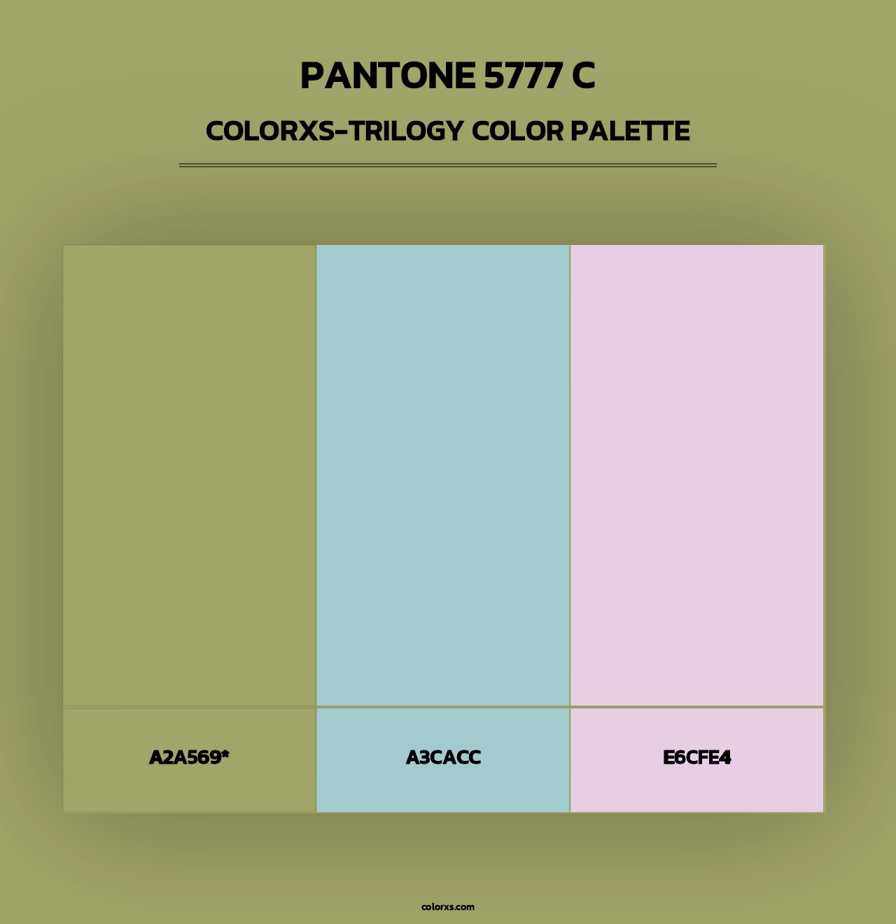 PANTONE 5777 C - Colorxs Trilogy Palette