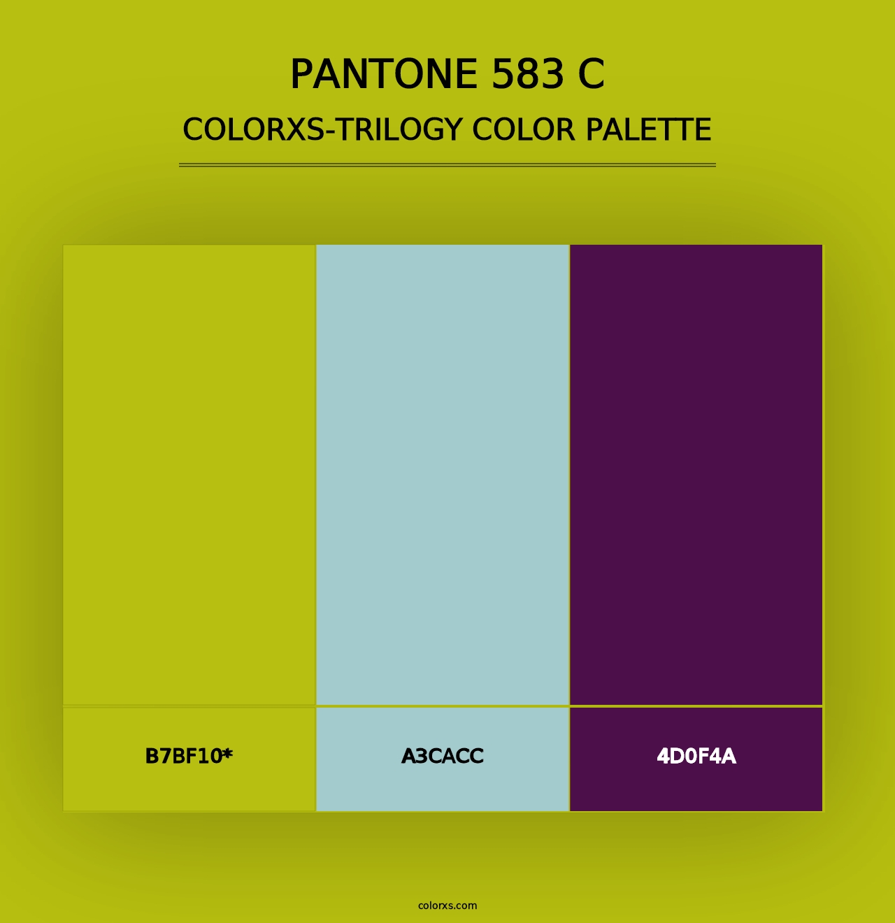 PANTONE 583 C - Colorxs Trilogy Palette