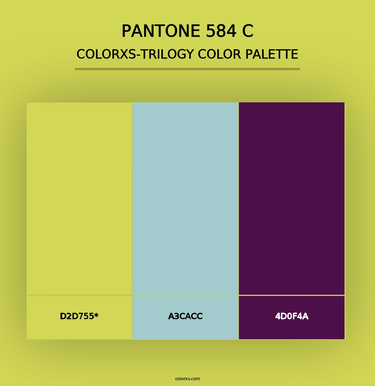 PANTONE 584 C - Colorxs Trilogy Palette