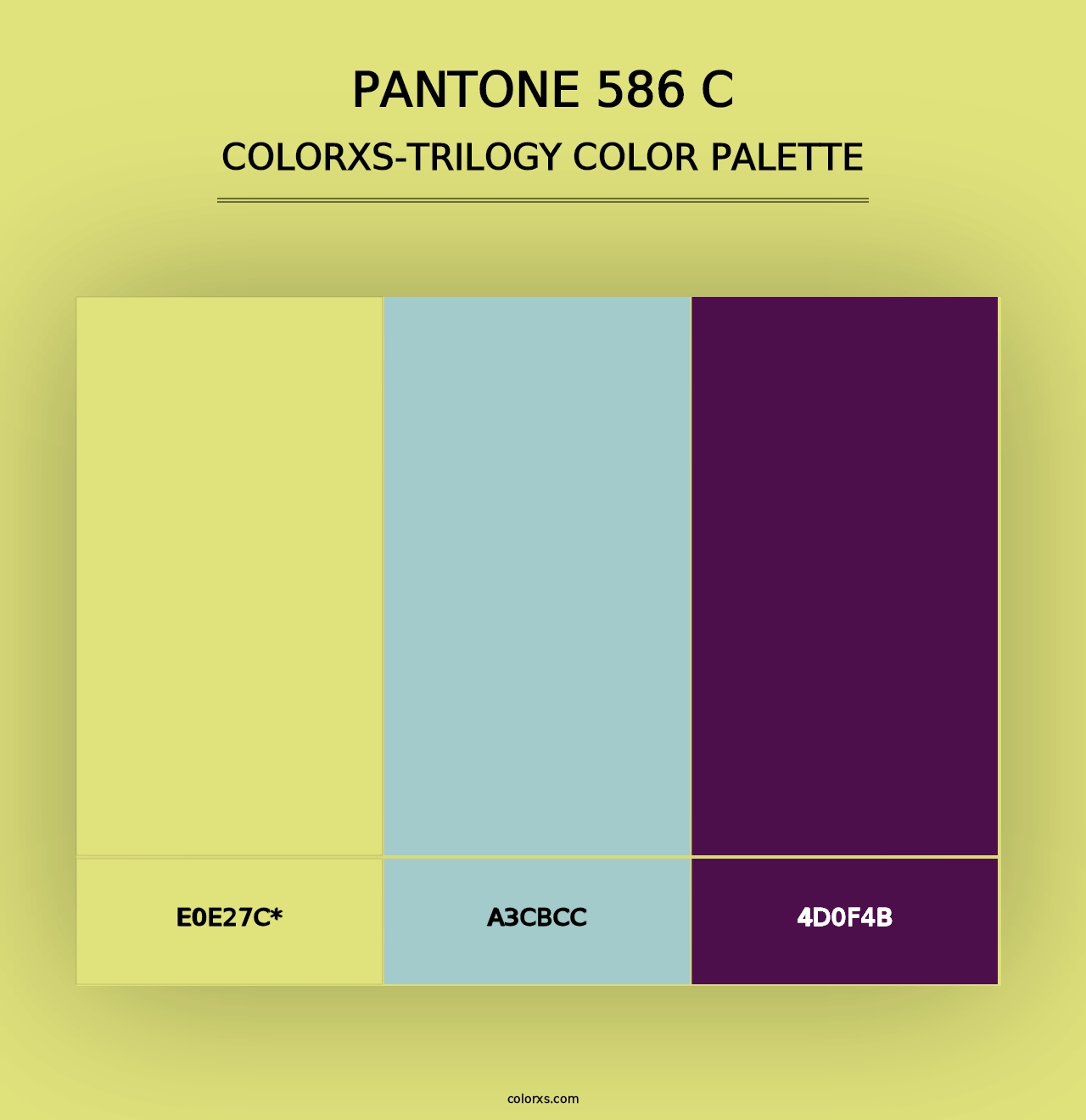 PANTONE 586 C - Colorxs Trilogy Palette