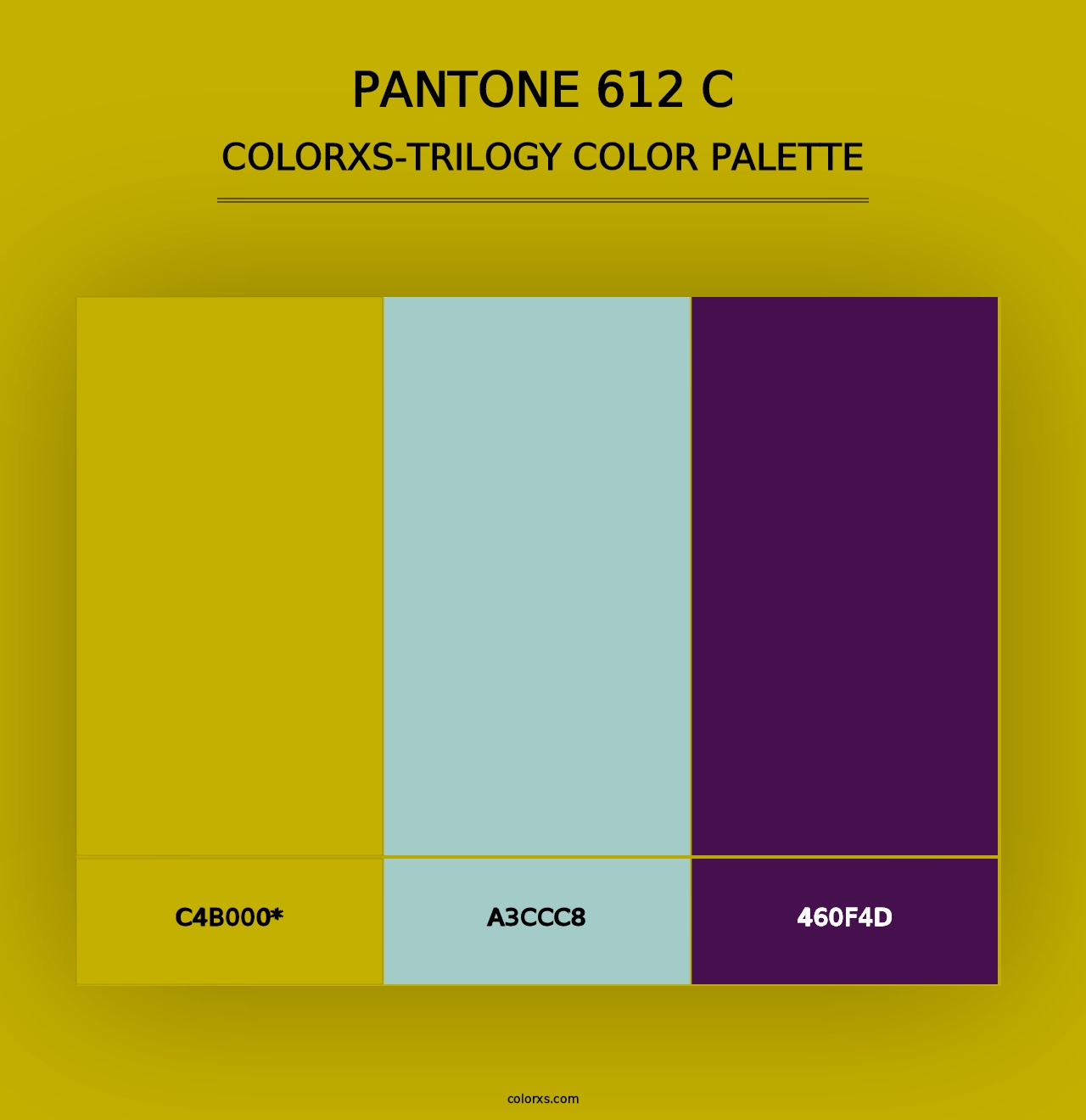 PANTONE 612 C - Colorxs Trilogy Palette