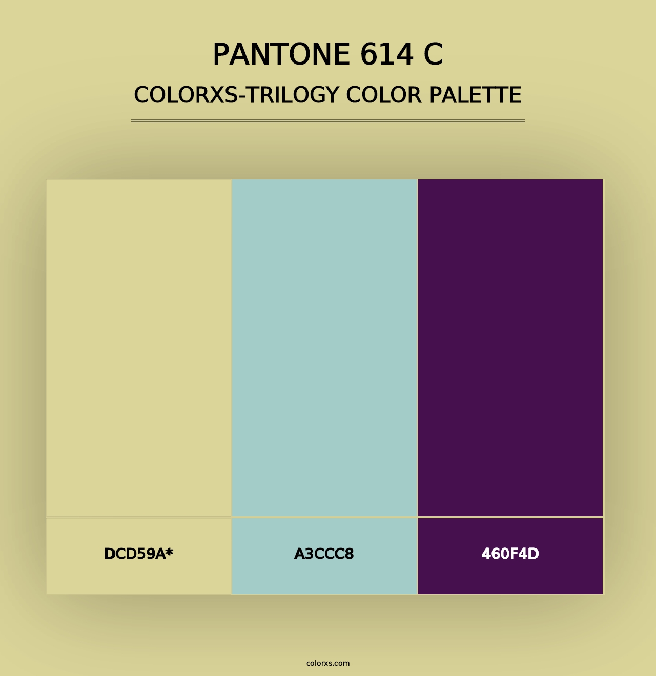 PANTONE 614 C - Colorxs Trilogy Palette