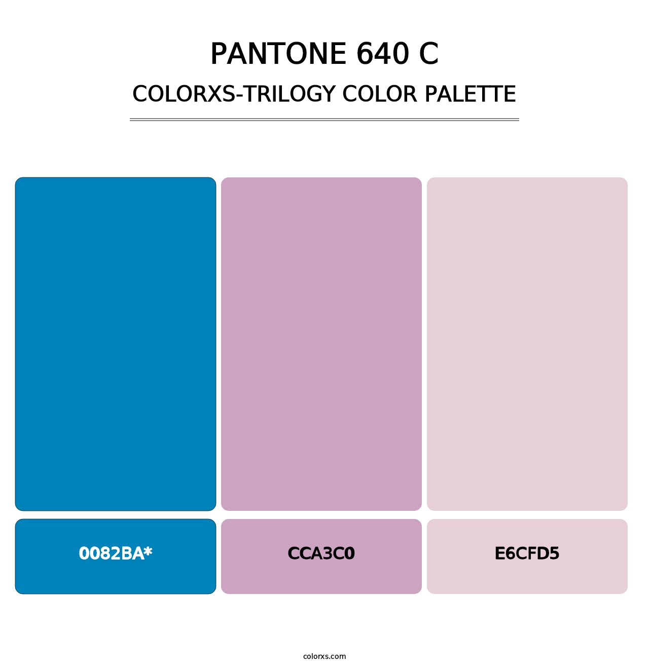 PANTONE 640 C - Colorxs Trilogy Palette