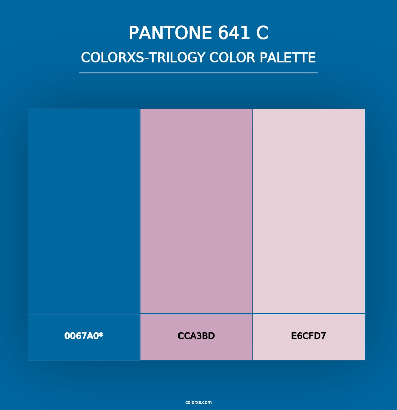 PANTONE 641 C - Colorxs Trilogy Palette