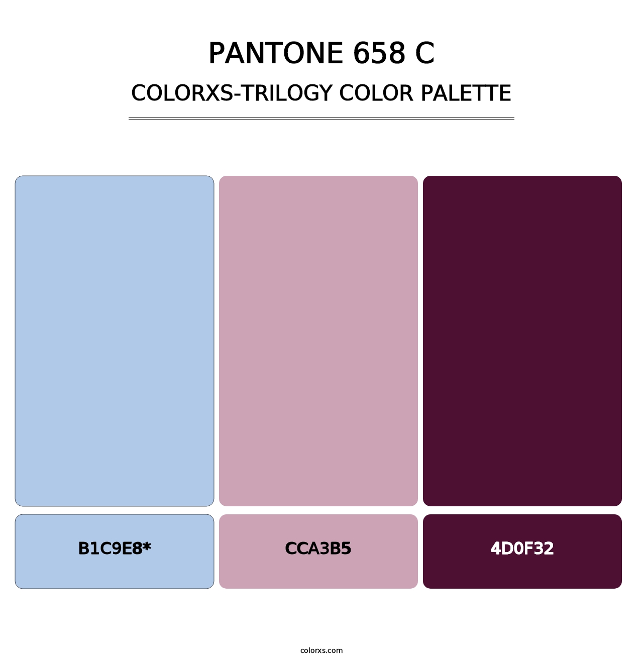 PANTONE 658 C - Colorxs Trilogy Palette