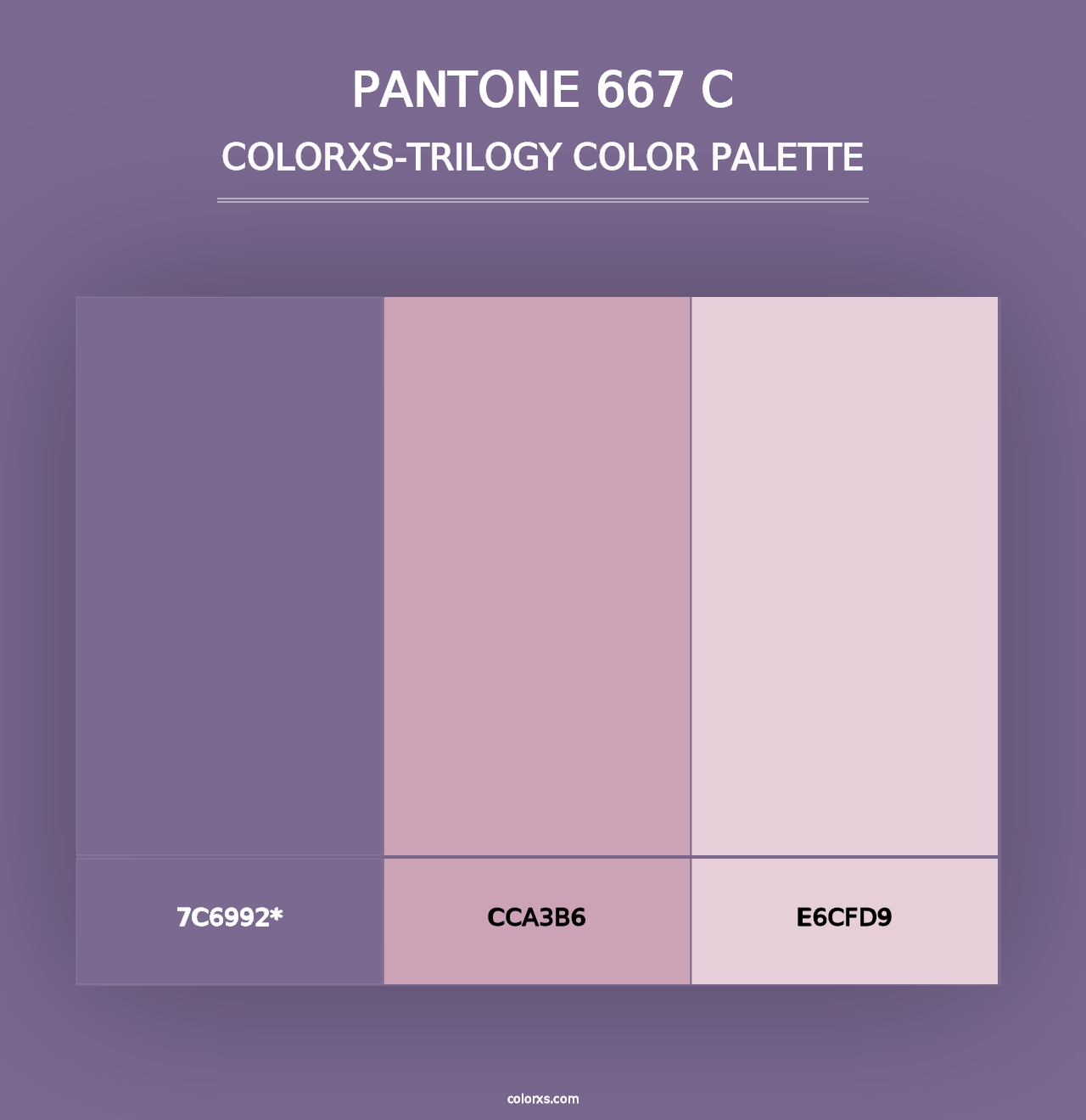 PANTONE 667 C - Colorxs Trilogy Palette