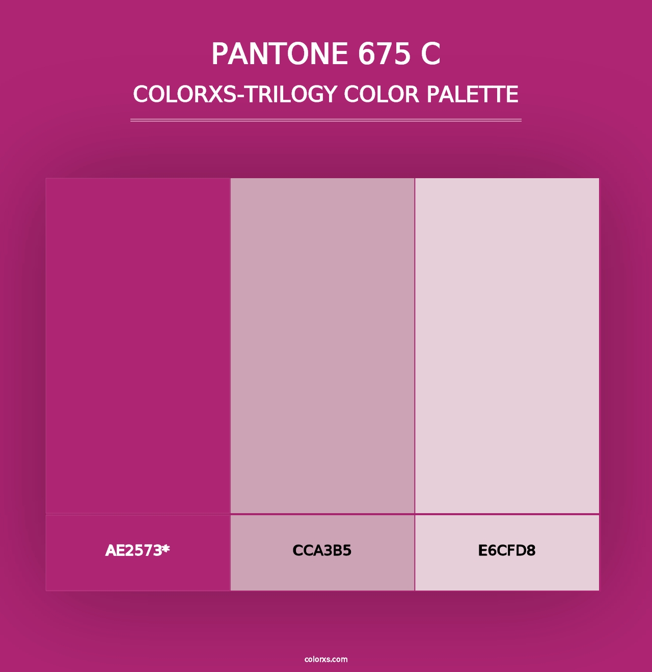 PANTONE 675 C - Colorxs Trilogy Palette