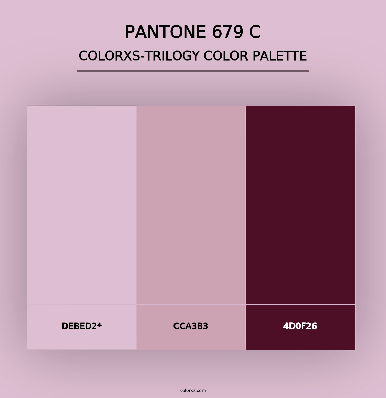 PANTONE 679 C - Colorxs Trilogy Palette