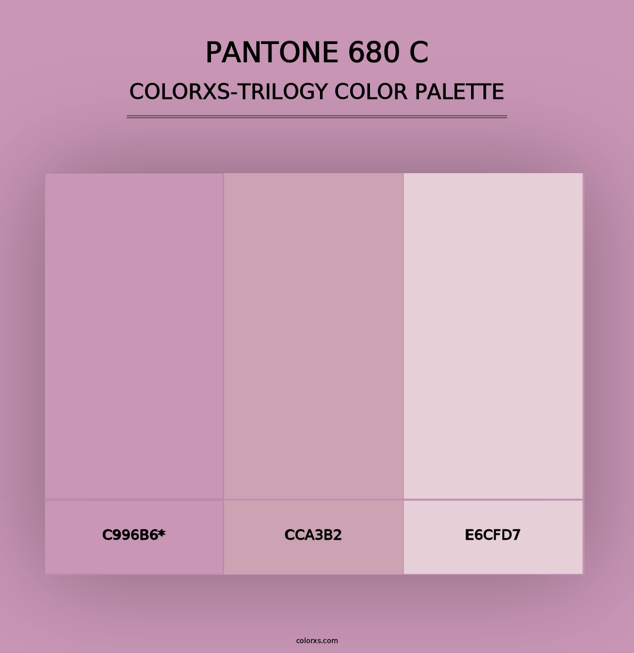 PANTONE 680 C - Colorxs Trilogy Palette